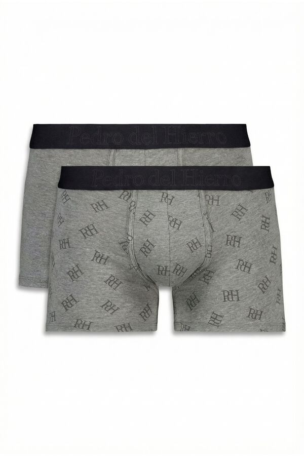 Pedro del Hierro Pack 2 boxer punto Gris