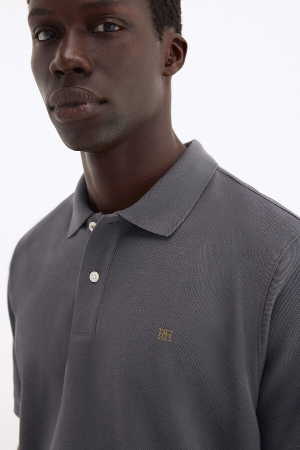 Pedro del Hierro Polo b&aacute;sico piqu&eacute; Gris