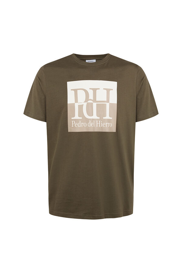 Pedro del Hierro Camiseta logo grande Verde