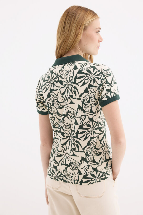 Pedro del Hierro Polo manga corta estampado Verde