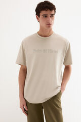 Pedro del Hierro Camiseta logo Gris