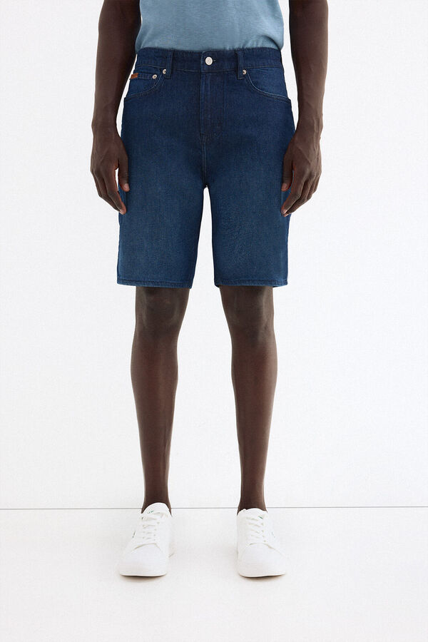 Pedro del Hierro Bermuda denim regular Azul