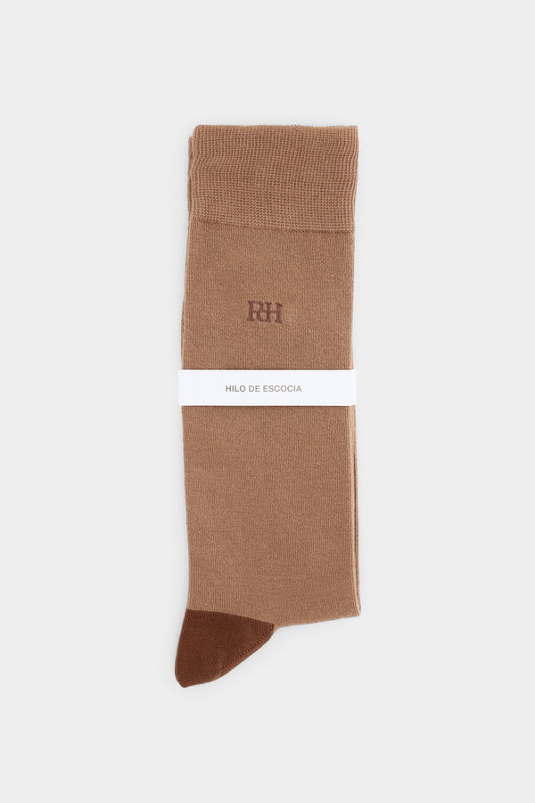 Pedro del Hierro Calcet&iacute;n liso sport Marr&oacute;n