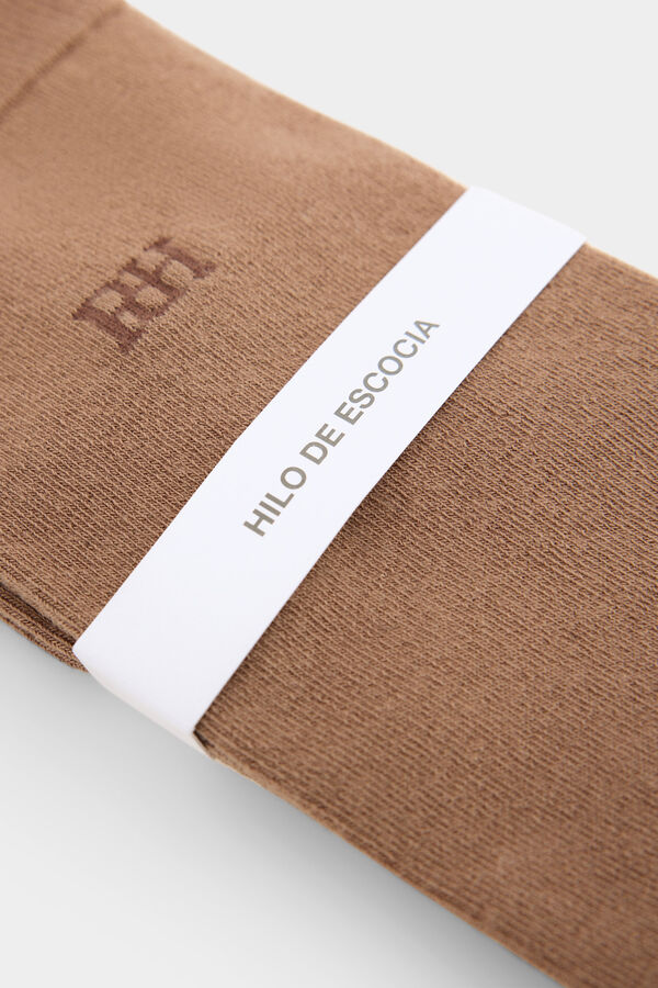 Pedro del Hierro Calcet&iacute;n liso sport Marr&oacute;n