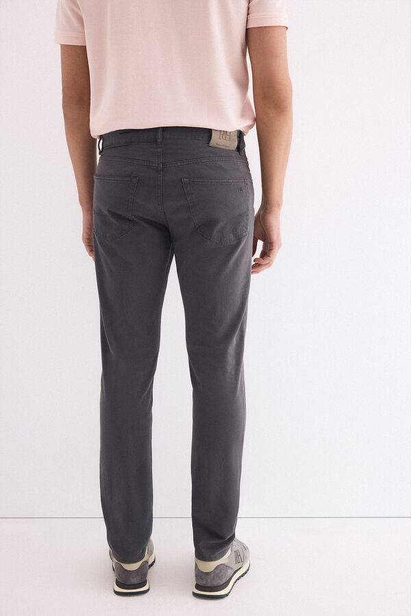 Pedro del Hierro Pantal&oacute;n 5 bolsillos slim Gris