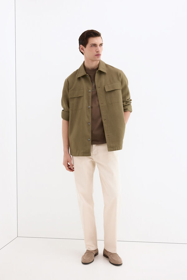 Pedro del Hierro Camiseta logo Marr&oacute;n