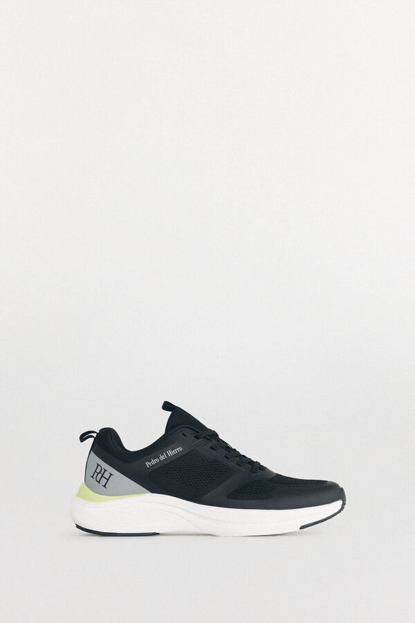 Pedro del Hierro Tenis textil con cordones Negro