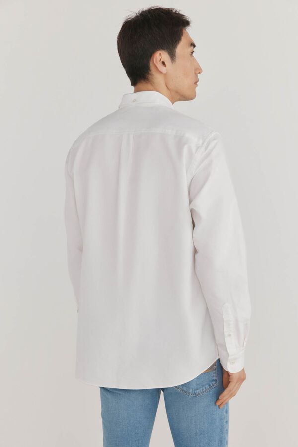 Pedro del Hierro Camisa iconic oxford liso Blanco