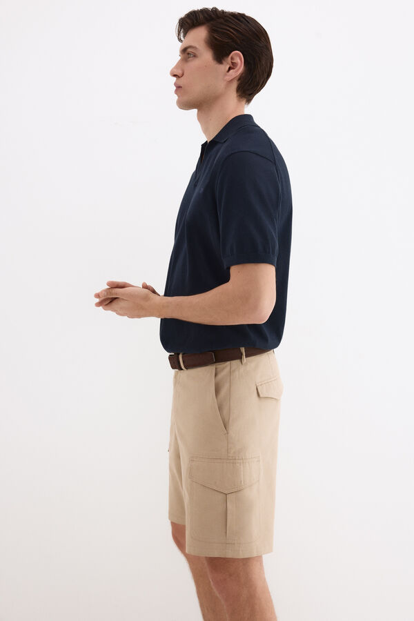 Pedro del Hierro Bermuda cargo regular Beige