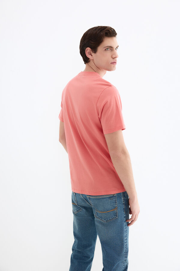 Pedro del Hierro Camiseta b&aacute;sica logo Coral