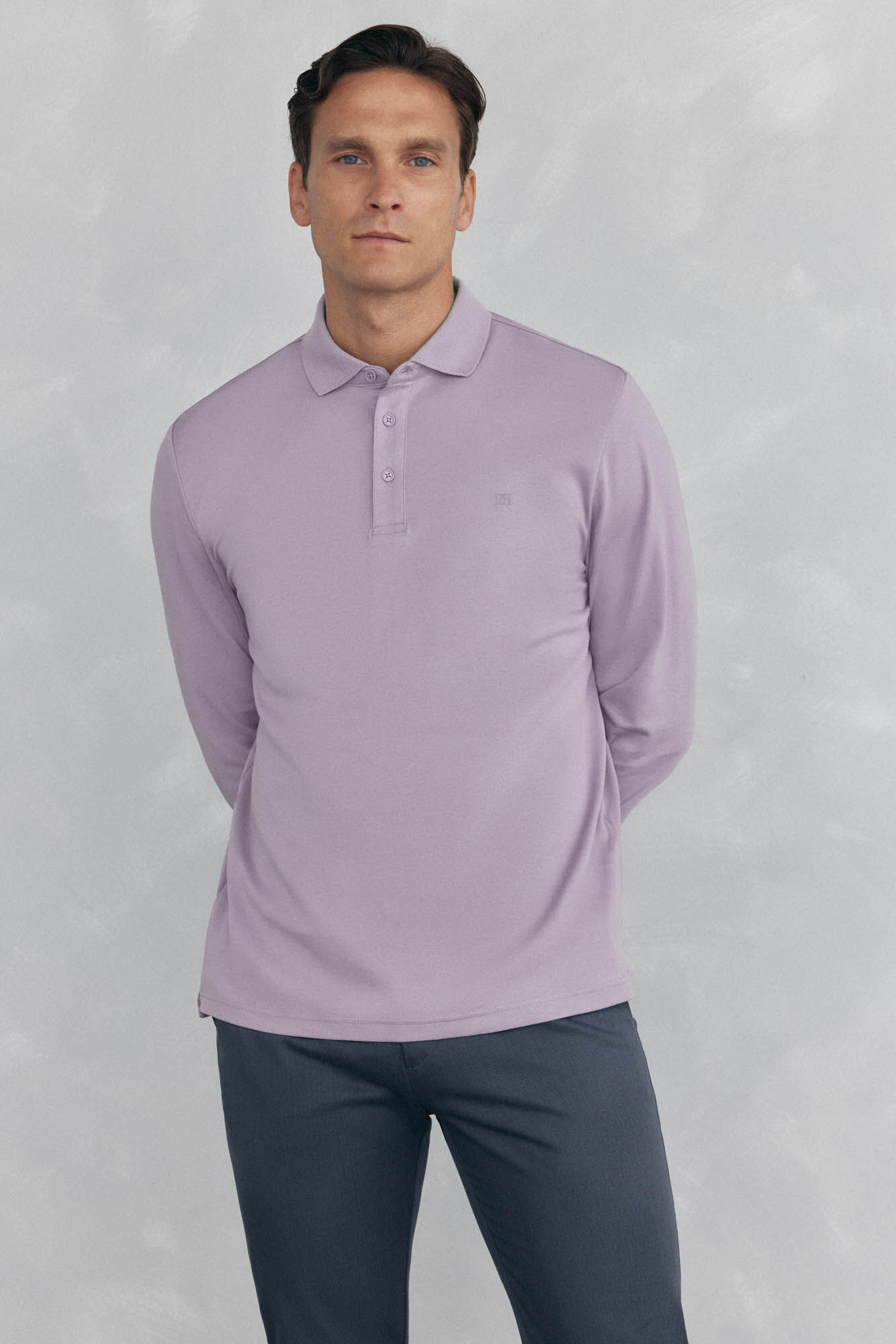 Pedro del Hierro Polo mercerizado manga larga