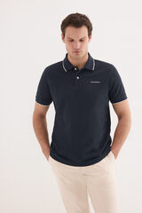 Pedro del Hierro Polo tips logo Azul