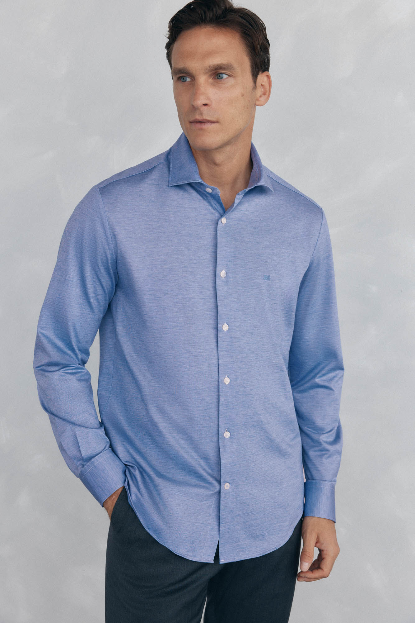 Pedro del Hierro Camisa lisa de punto