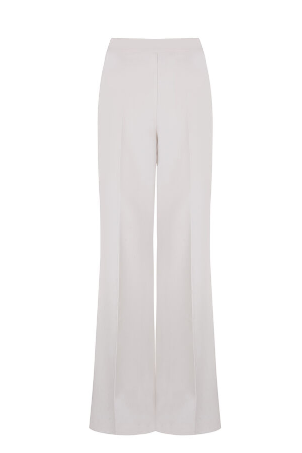 Pedro del Hierro Pantal&oacute;n de traje flare Crudo