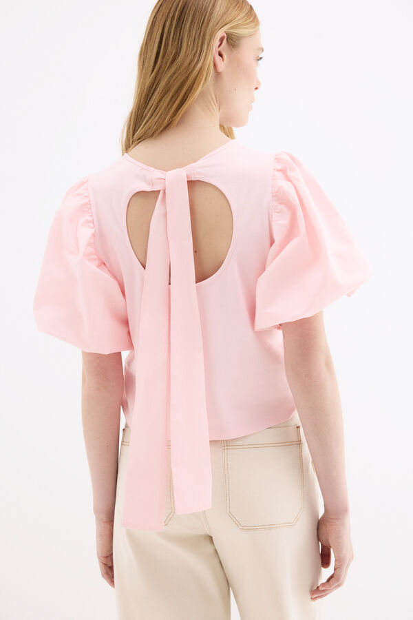 Pedro del Hierro Camiseta manga abullonada Rosa