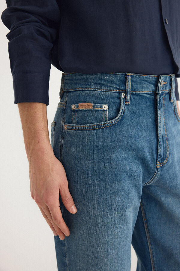 Pedro del Hierro Pantal&oacute;n vaquero premium flex ligero regular fit Azul