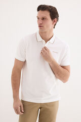 Pedro del Hierro Polo tips logo Blanco