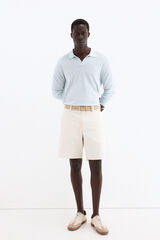 Pedro del Hierro Bermuda ligera con gomas Crudo