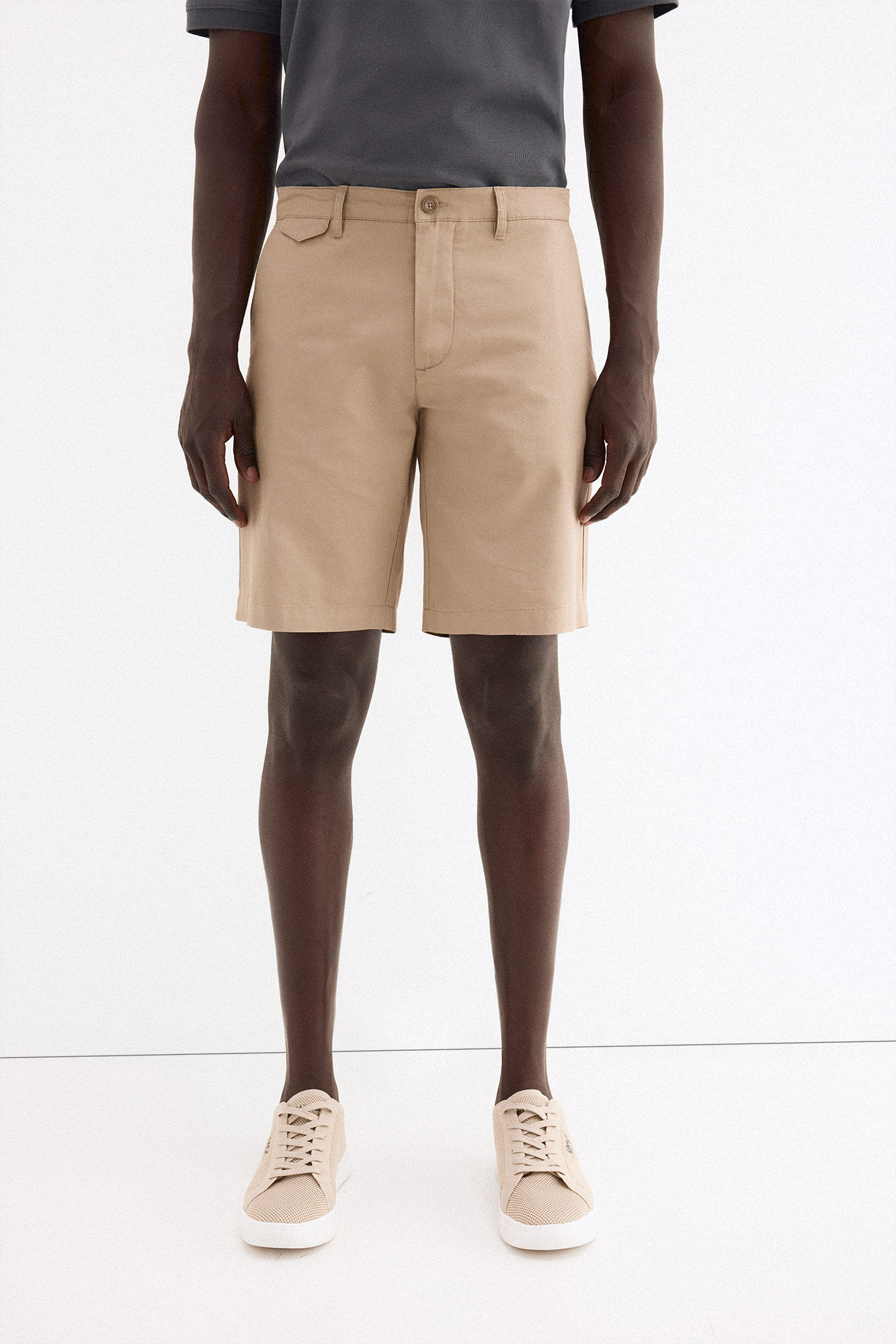 Pedro del Hierro Bermuda lino algod&oacute;n