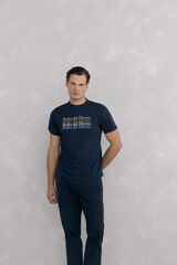 Pedro del Hierro Camiseta logo grande Azul
