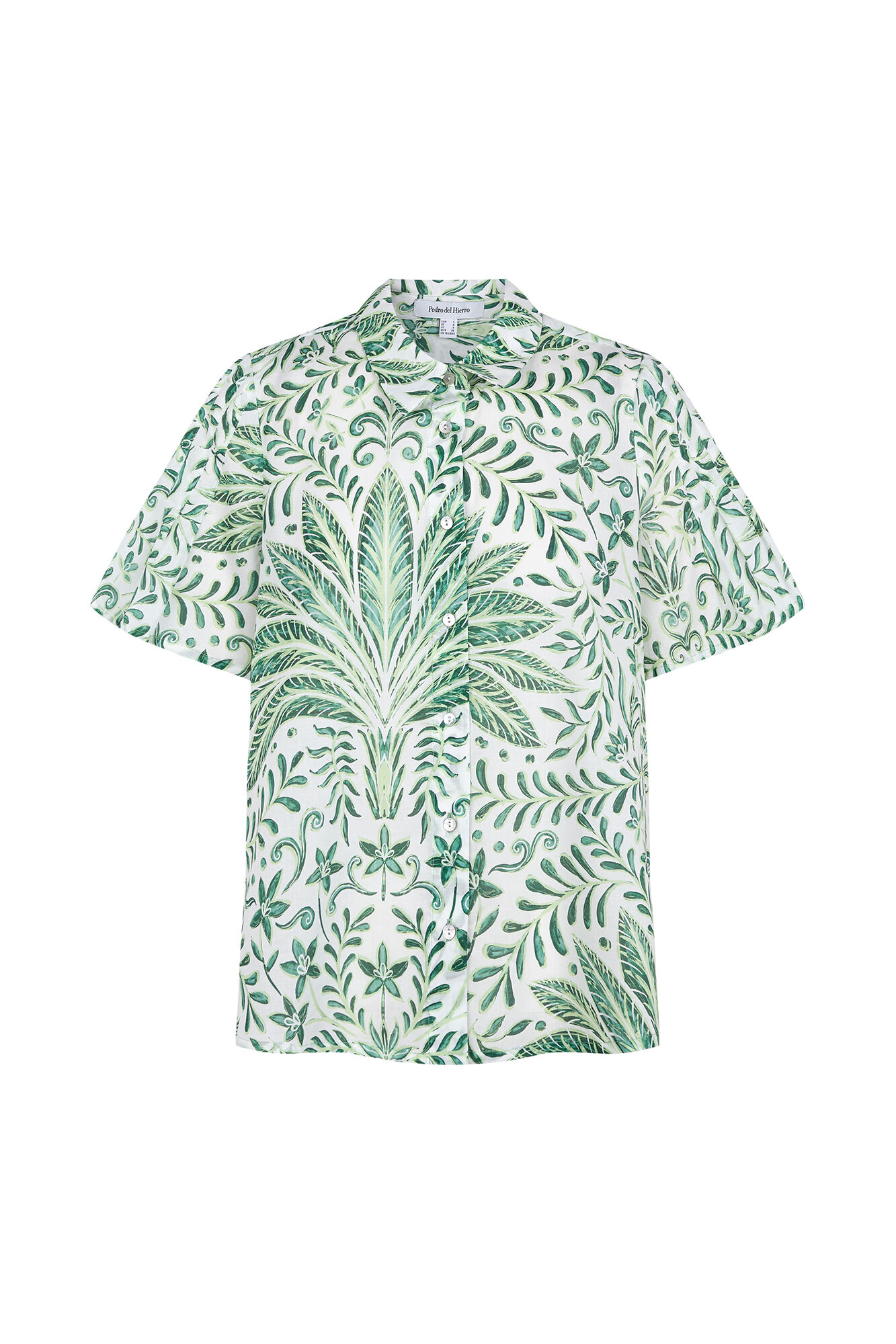 Pedro del Hierro Camisa estampada manga corta