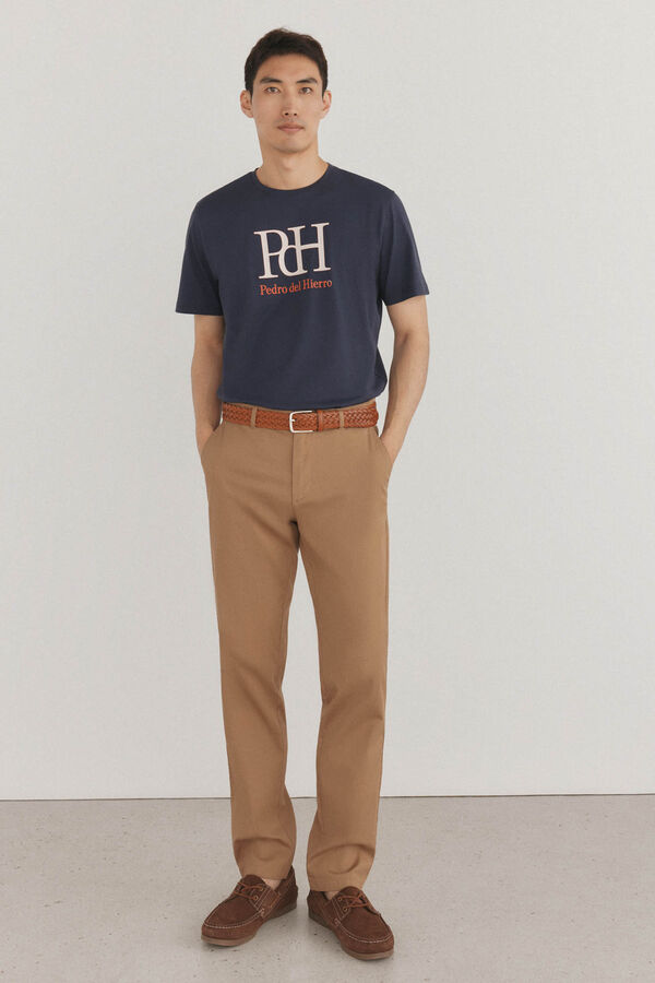 Pedro del Hierro Playera con logo Azul