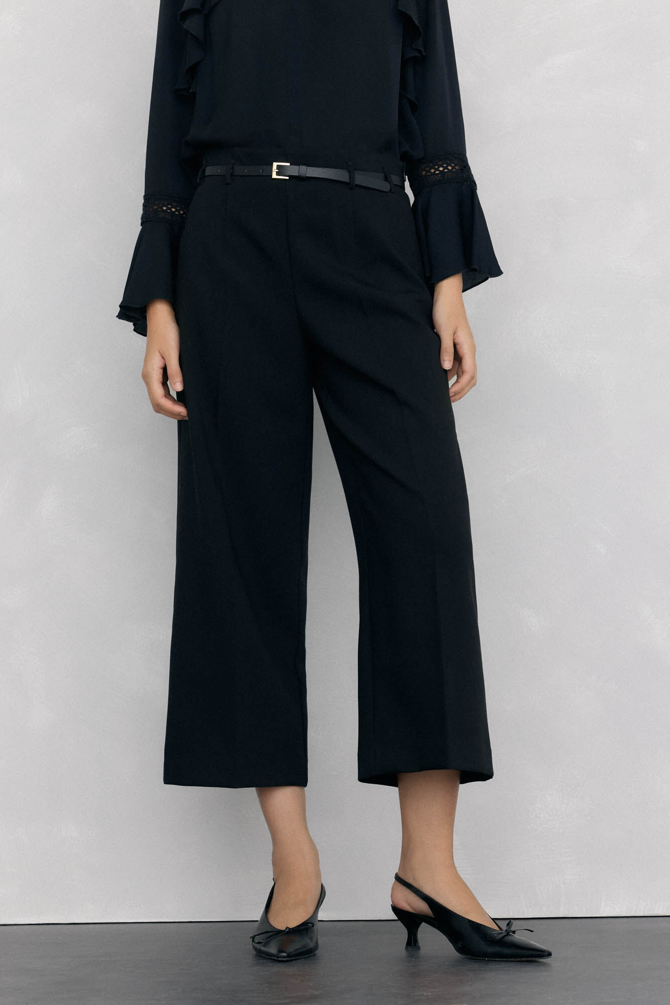 Pedro del Hierro Pantal&oacute;n culotte con cintur&oacute;n