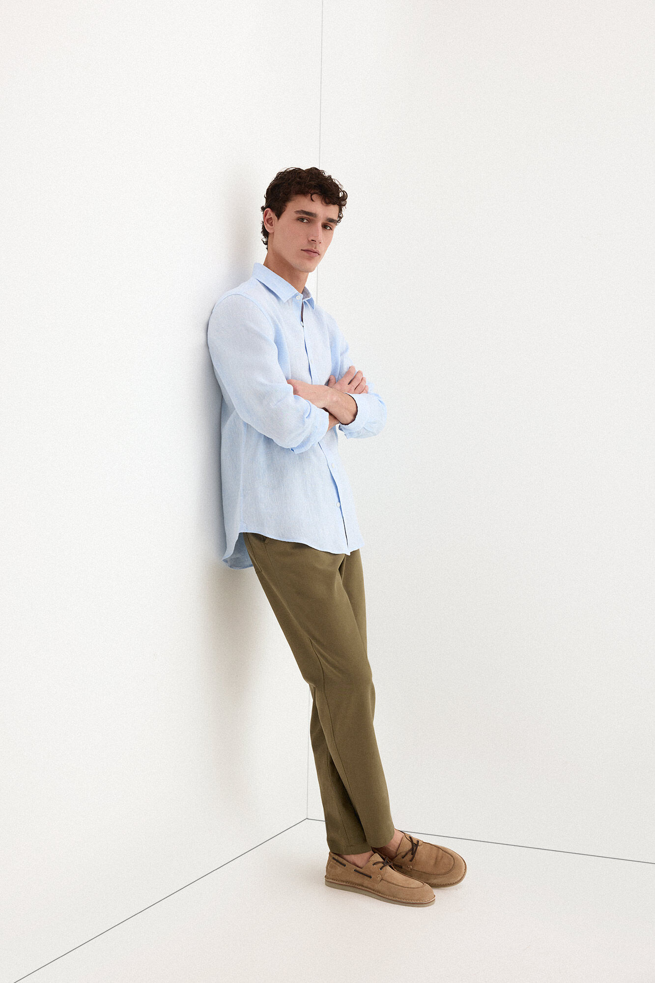 Pedro del Hierro Camisa lino lisa