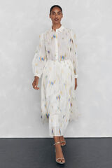 Pedro del Hierro Falda midi estampada de vuelo Varios