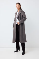Pedro del Hierro Abrigo doble faz tailoring Gris