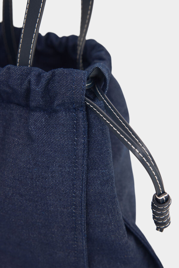 Pedro del Hierro Bolsa shopper de mezclilla Azul