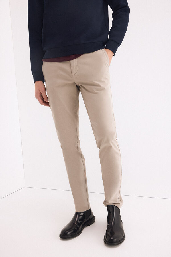 Pedro del Hierro Pantal&oacute;n chino slim fit Gris