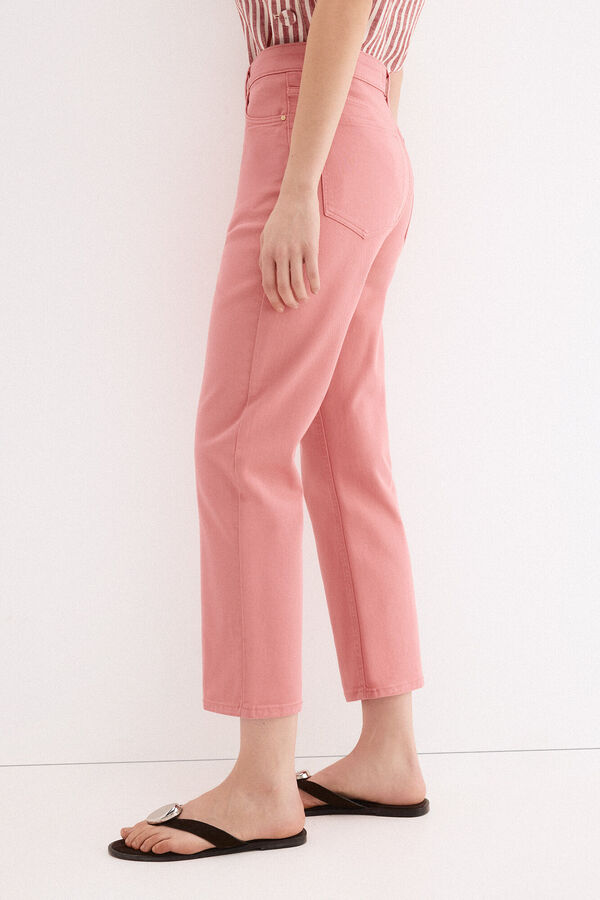 Pedro del Hierro Jeans capri rectos b&aacute;sicos Coral