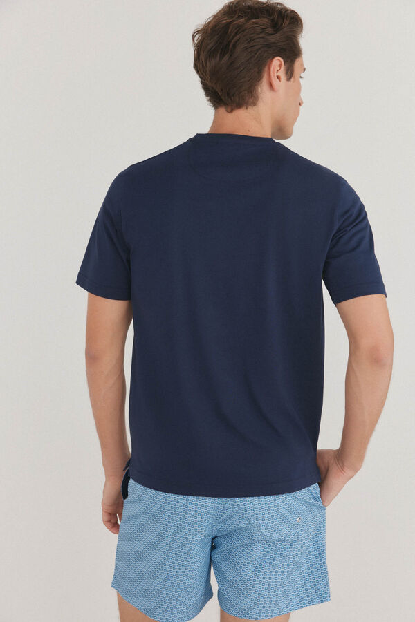 Pedro del Hierro Camiseta b&aacute;sica Azul