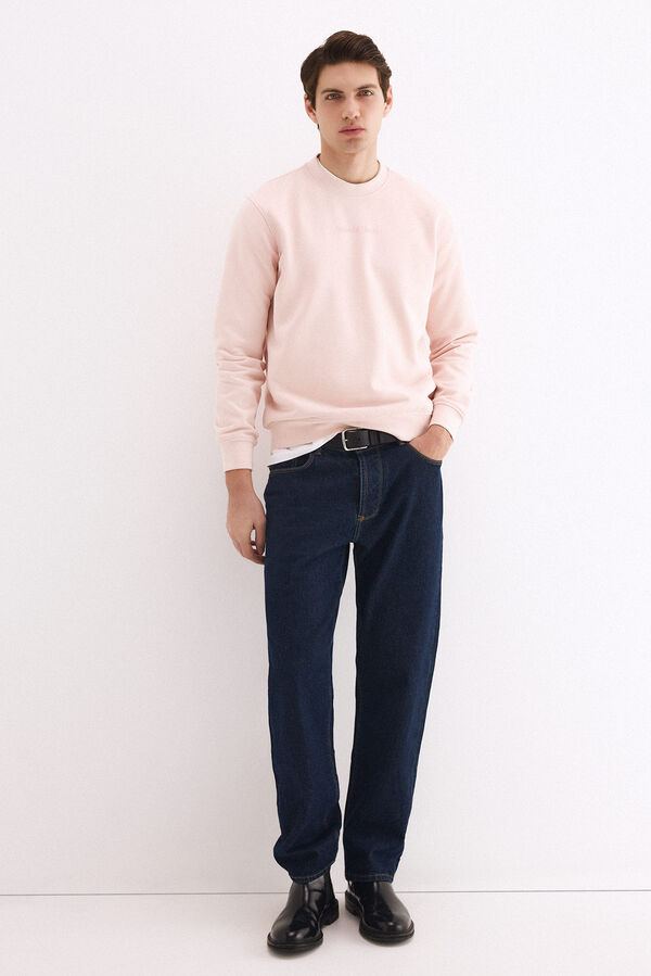 Pedro del Hierro Sudadera cuello caja Rosa