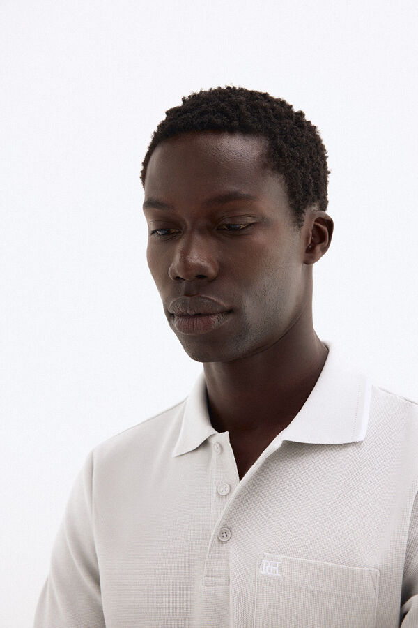 Pedro del Hierro Polo textura Gris