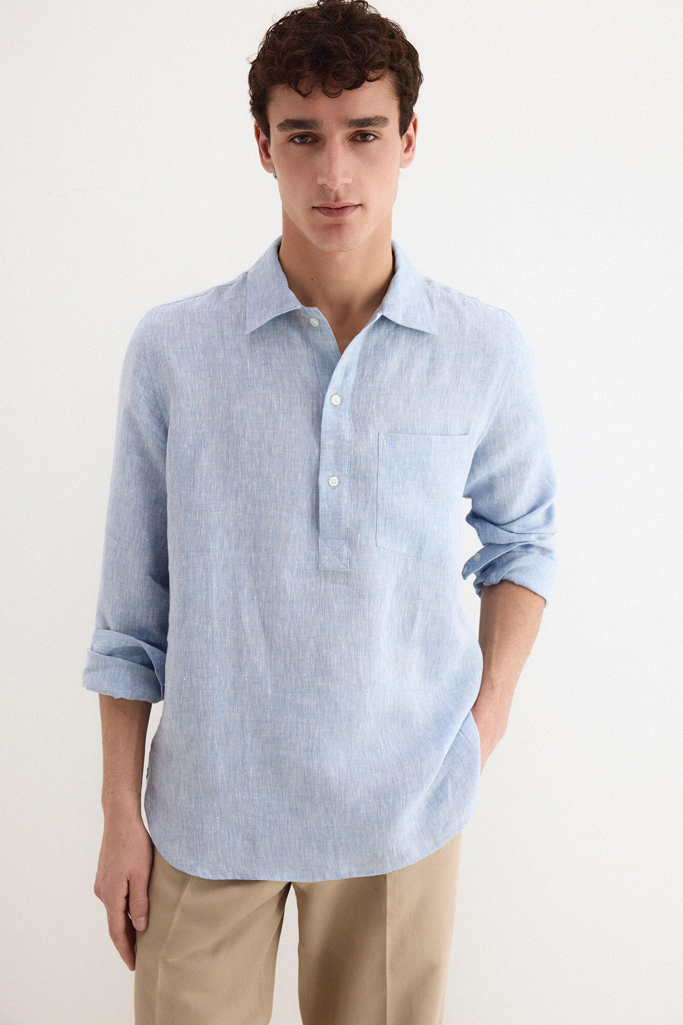 Pedro del Hierro Polera lino lisa