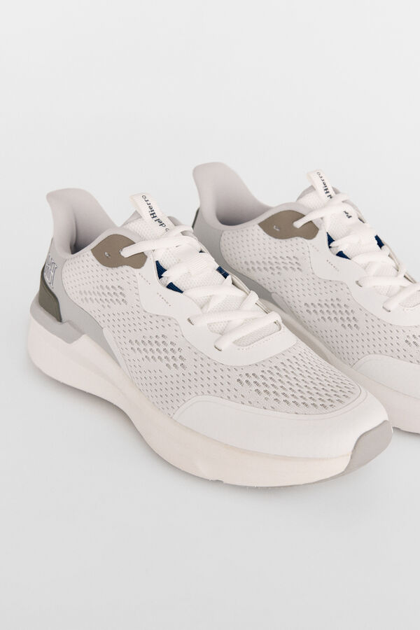 Pedro del Hierro Zapatilla textil cordones Blanco