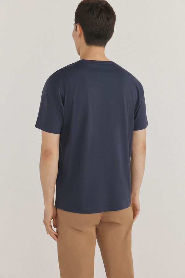 Pedro del Hierro Playera con logo Azul