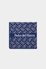 Pedro del Hierro Toalla playa logos Azul