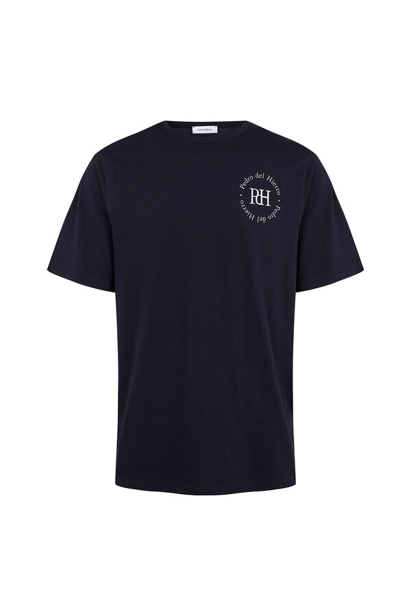 Pedro del Hierro Camiseta estampada logo Azul