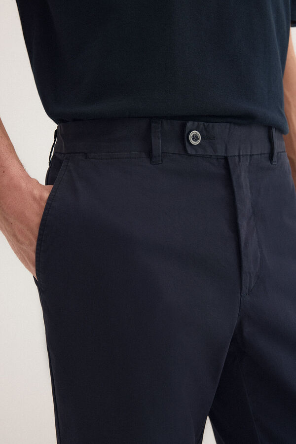 Pedro del Hierro Chino estructura slim fit Azul