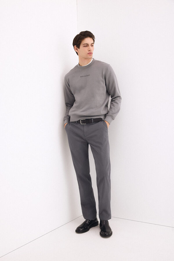Pedro del Hierro Sudadera cuello caja Gris