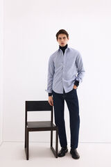 Pedro del Hierro Camisa non iron + antimanchas rayas Azul