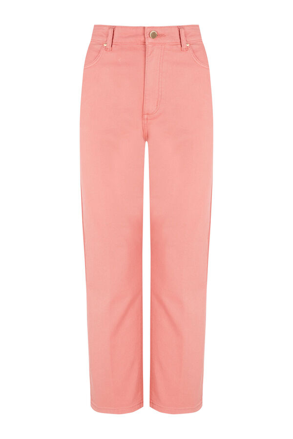 Pedro del Hierro Jeans capri rectos b&aacute;sicos Coral