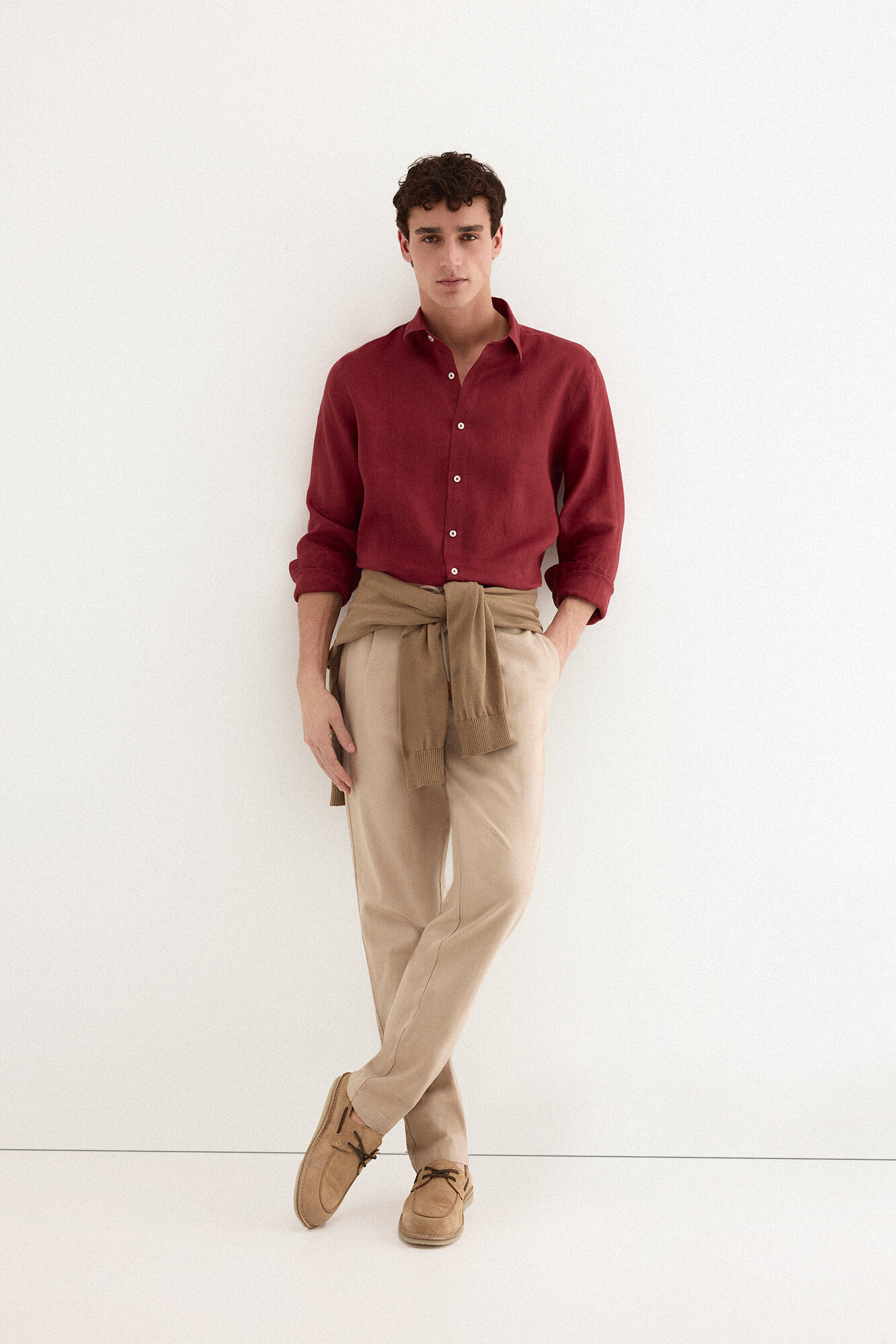 Pedro del Hierro Camisa lino lisa