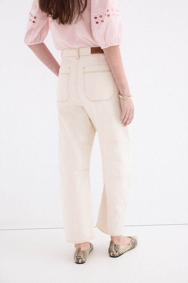 Pedro del Hierro Jeans barrel balloon Crudo