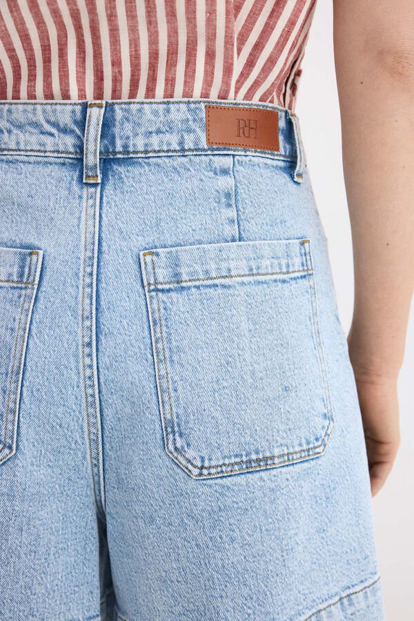Pedro del Hierro Short de mezclilla Azul