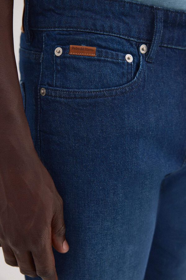 Pedro del Hierro Bermuda denim regular Azul