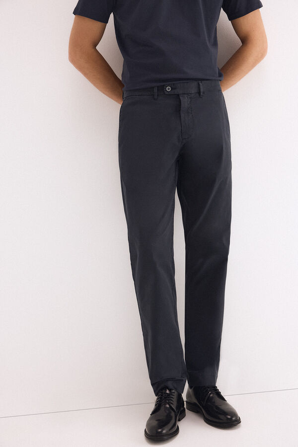 Pedro del Hierro Pantal&oacute;n chino regular fit Azul